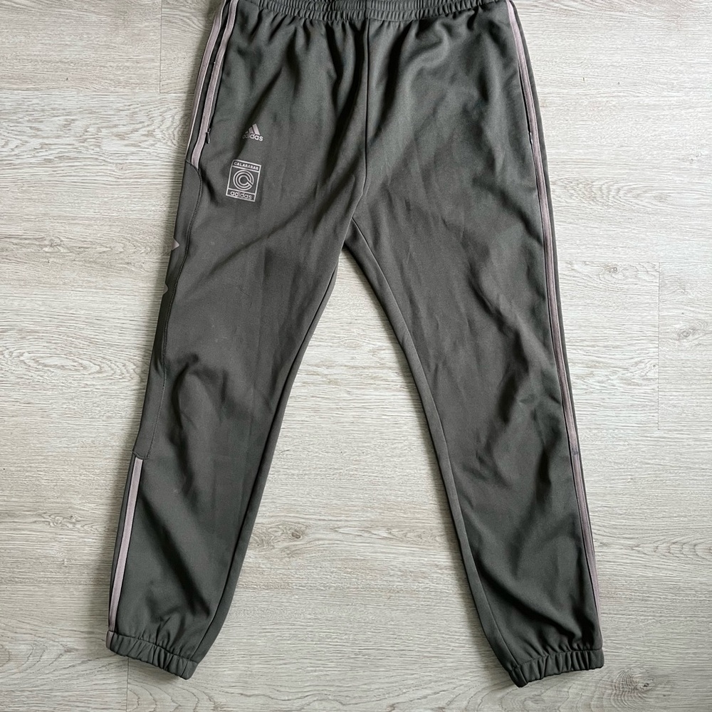 Men's Adidas Calabasas Yeezy Track Pants Core Mink Sz M
